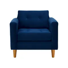 BODEVIR - Sofa Retro 1C Felpa 04 Azul Marino