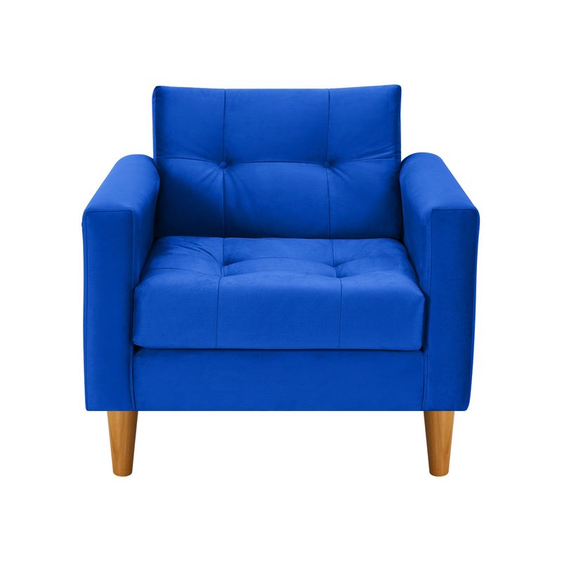 BODEVIR - Sofa Retro 1C Felpa 04 Azul Rey