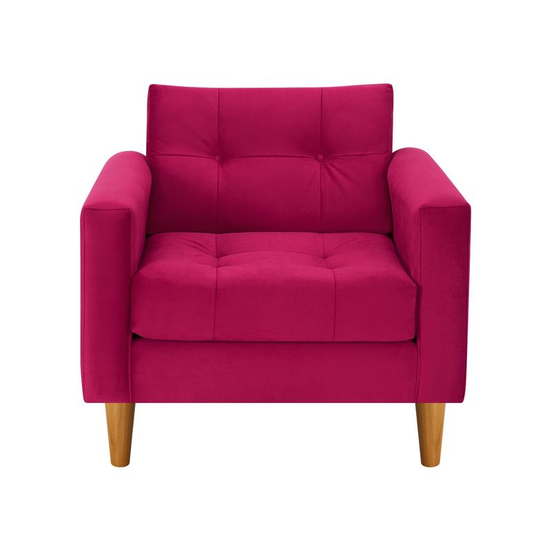 BODEVIR - Sofa Retro 1C Felpa 04 Burdeo