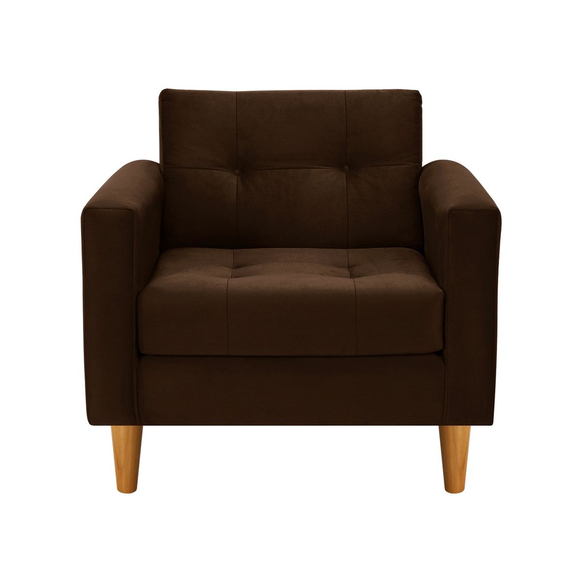 BODEVIR - Sofa Retro 1C Felpa 04 Chocolate