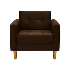 BODEVIR - Sofa Retro 1C Felpa 04 Chocolate