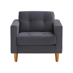 BODEVIR - Sofa Retro 1C Felpa 04 Gris