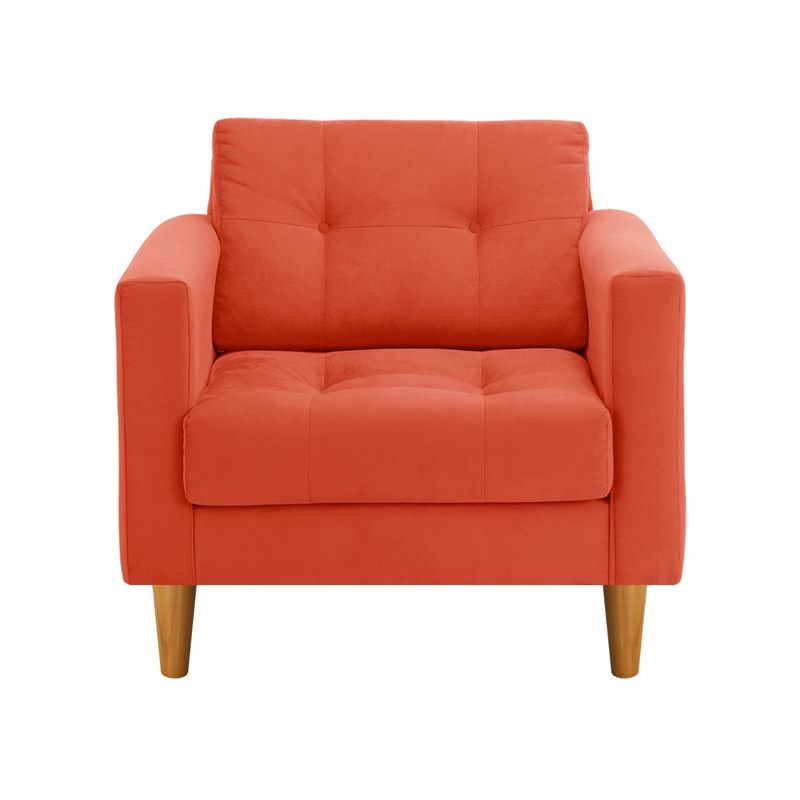 BODEVIR - Sofa Retro 1C Felpa 04 Naranja