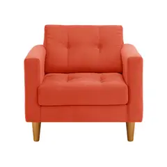 BODEVIR - Sofa Retro 1C Felpa 04 Naranja