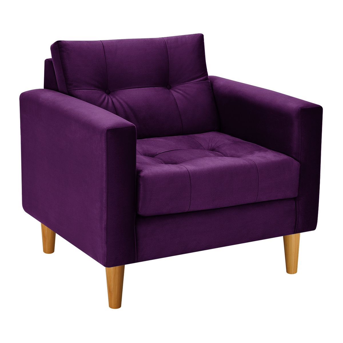 BODEVIR - Sofa Retro 1C Felpa 04 Morado
