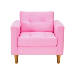 BODEVIR - Sofa Retro 1C Felpa 04 Rosado