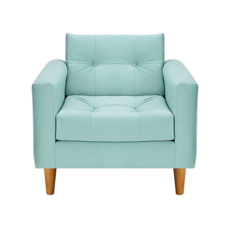 BODEVIR - Sofa Retro 1C Felpa 04 Verde Agua