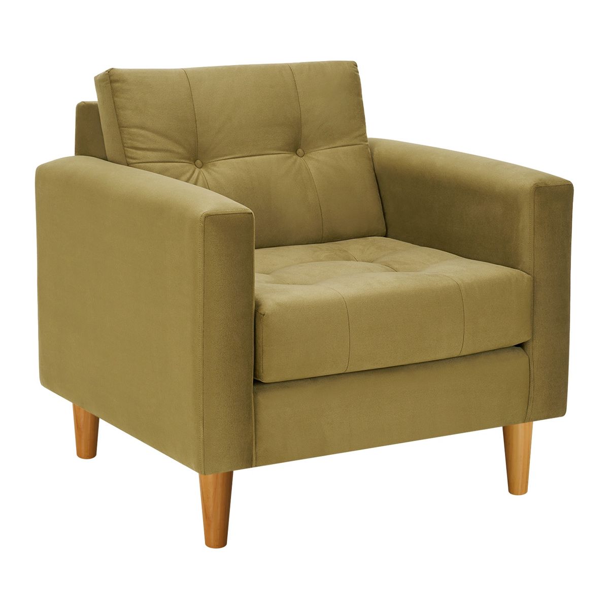 BODEVIR - Sofa Retro 1C Felpa 04 Verde Musgo