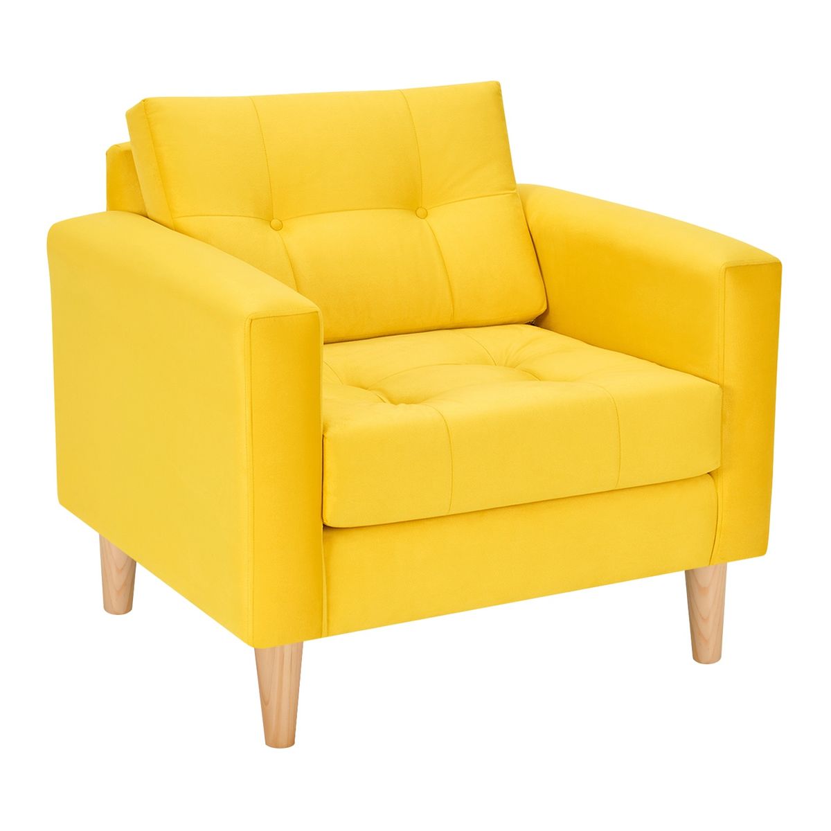 BODEVIR - Sofa Retro 1C Felpa 05 Amarillo