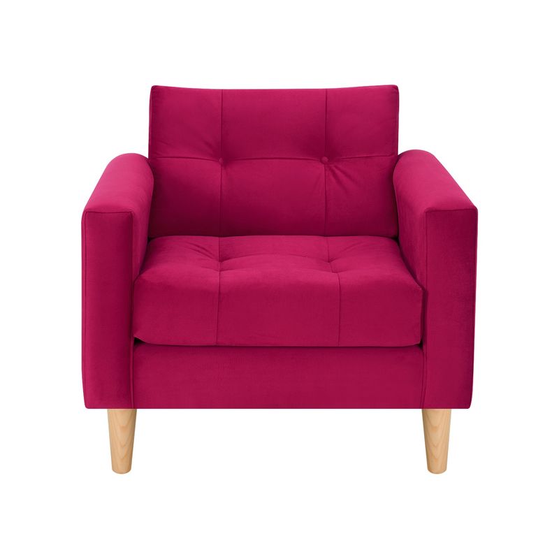 BODEVIR - Sofa Retro 1C Felpa 05 Burdeo