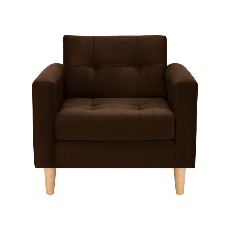 BODEVIR - Sofa Retro 1C Felpa 05 Chocolate