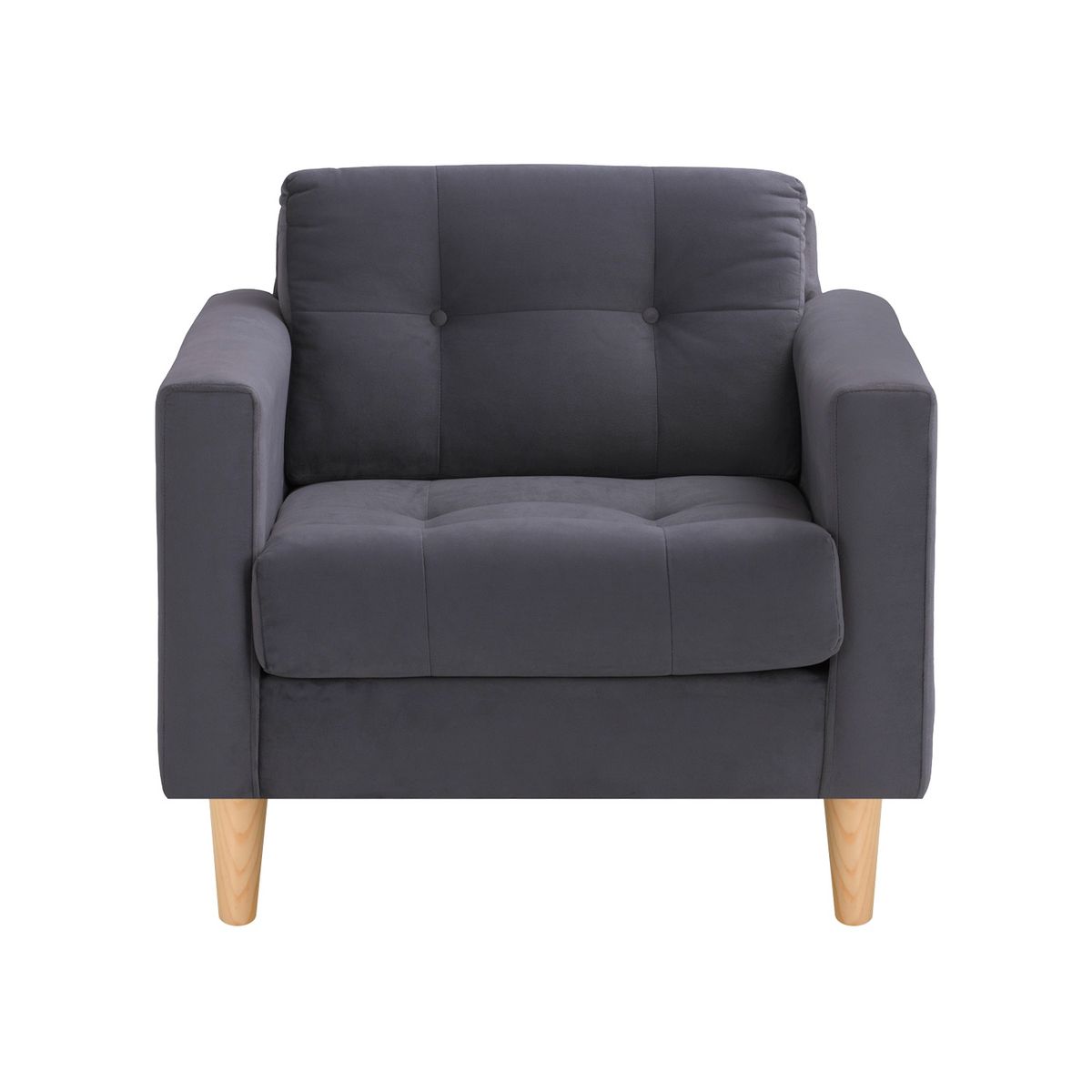 BODEVIR - Sofa Retro 1C Felpa 05 Gris