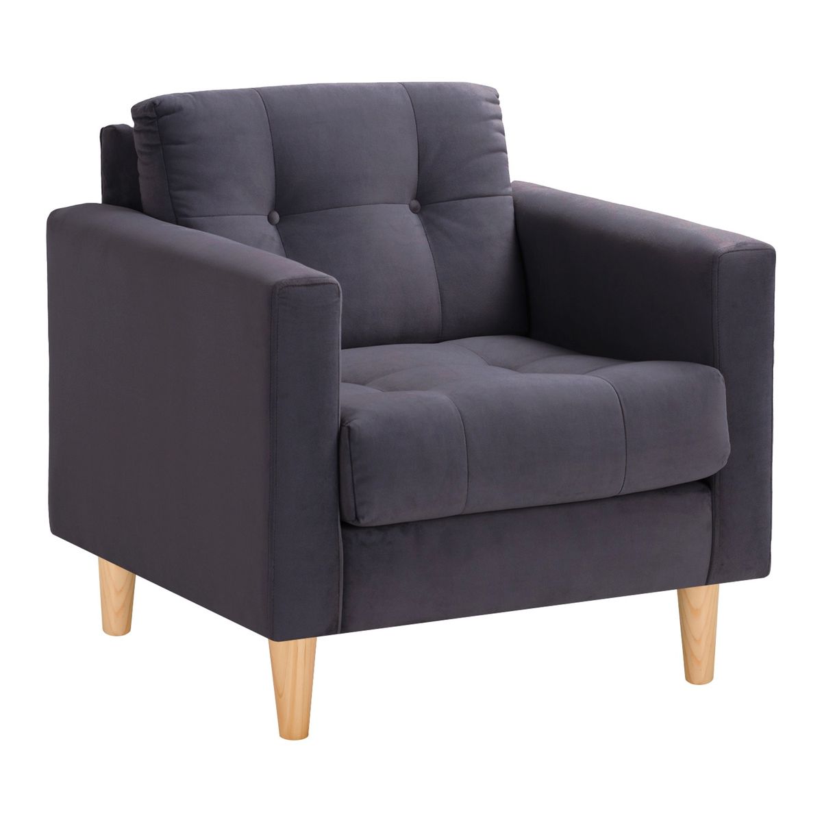 BODEVIR - Sofa Retro 1C Felpa 05 Gris