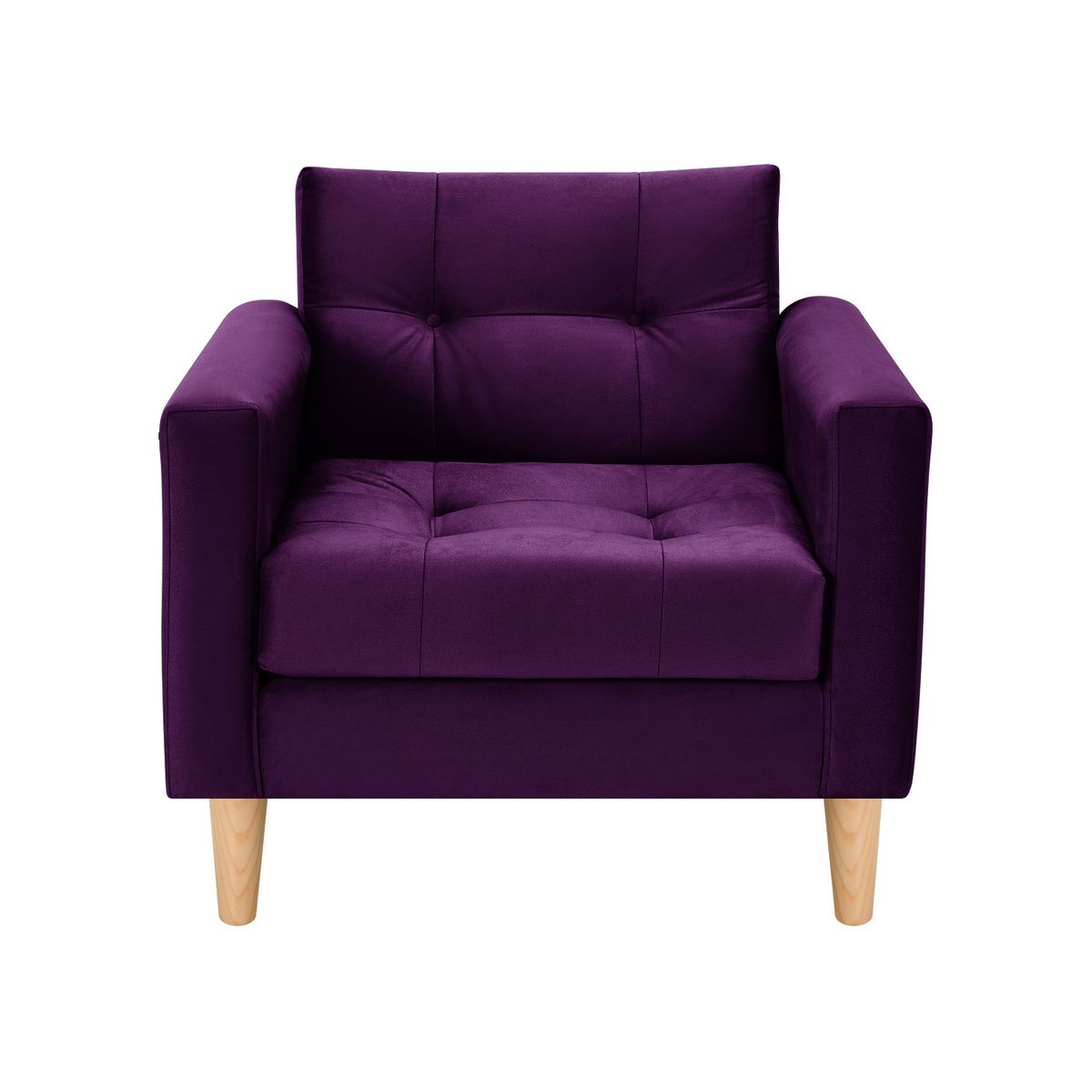 BODEVIR - Sofa Retro 1C Felpa 05 Morado