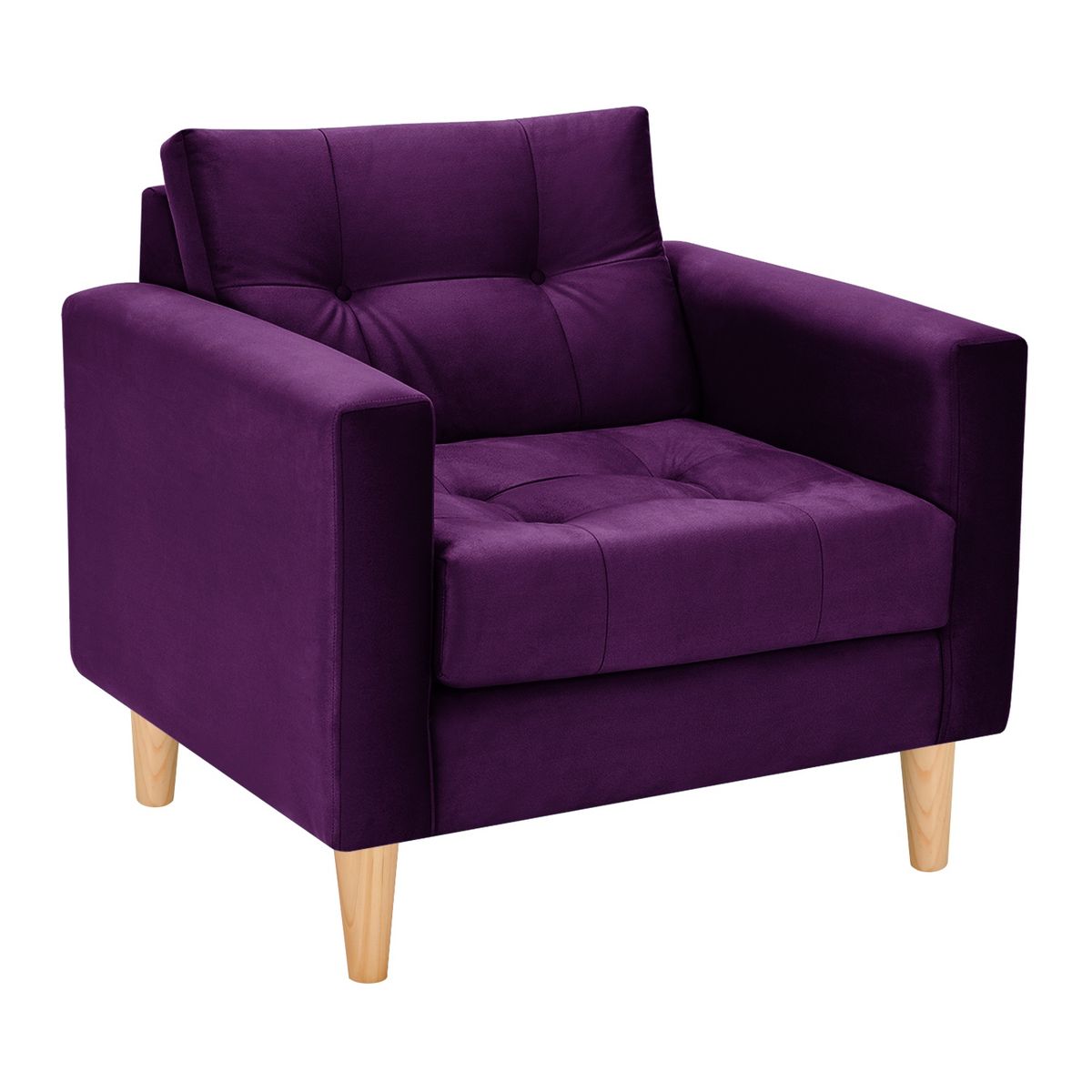 BODEVIR - Sofa Retro 1C Felpa 05 Morado