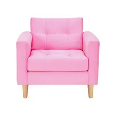 BODEVIR - Sofa Retro 1C Felpa 05 Rosado