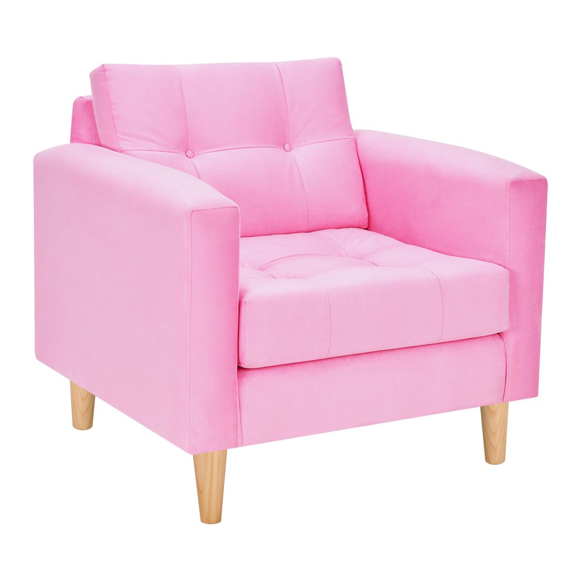BODEVIR - Sofa Retro 1C Felpa 05 Rosado