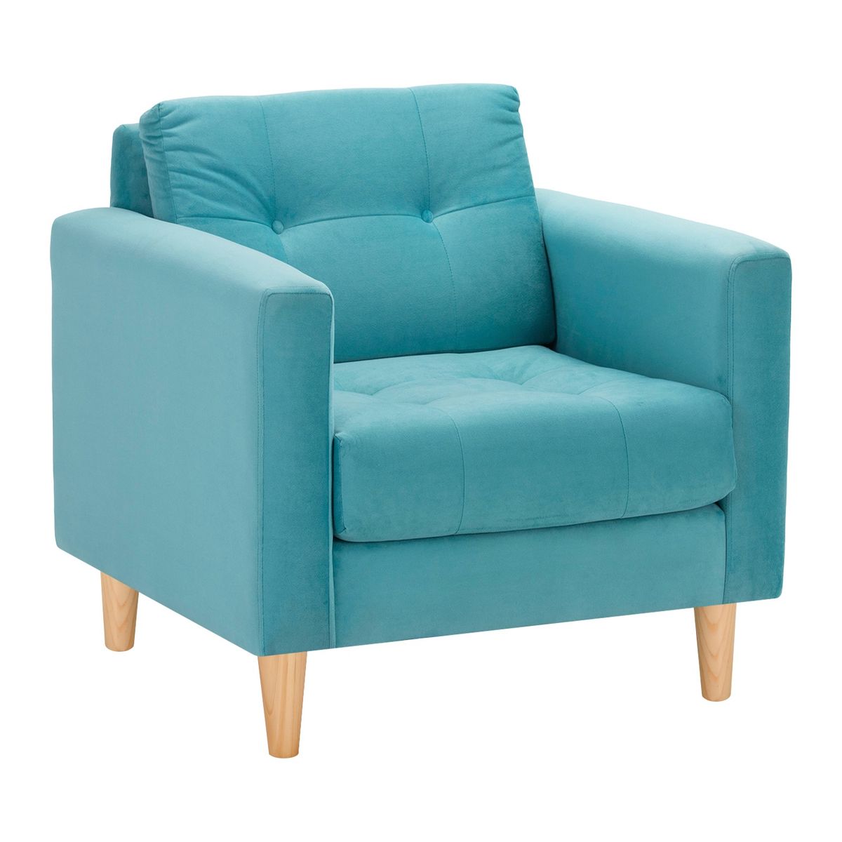 BODEVIR - Sofa Retro 1C Felpa 05 Turquesa