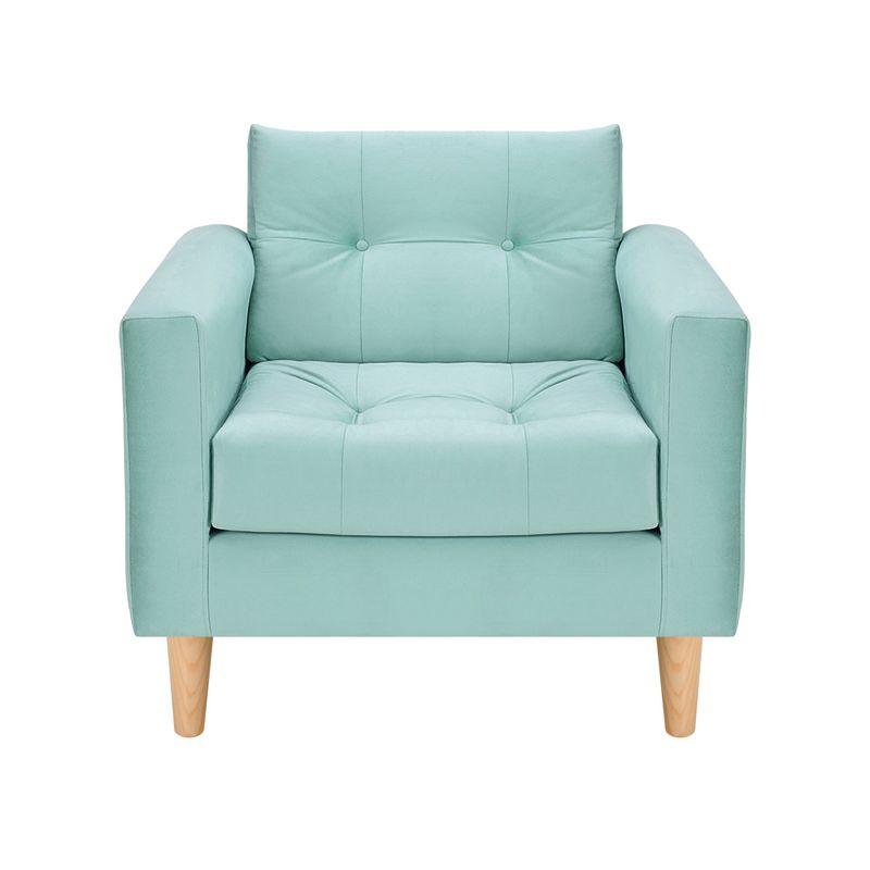 BODEVIR - Sofa Retro 1C Felpa 05 Verde Agua
