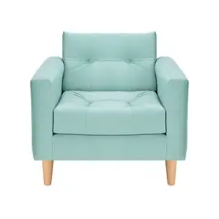 BODEVIR - Sofa Retro 1C Felpa 05 Verde Agua