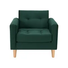 BODEVIR - Sofa Retro 1C Felpa 05 Verde Botella