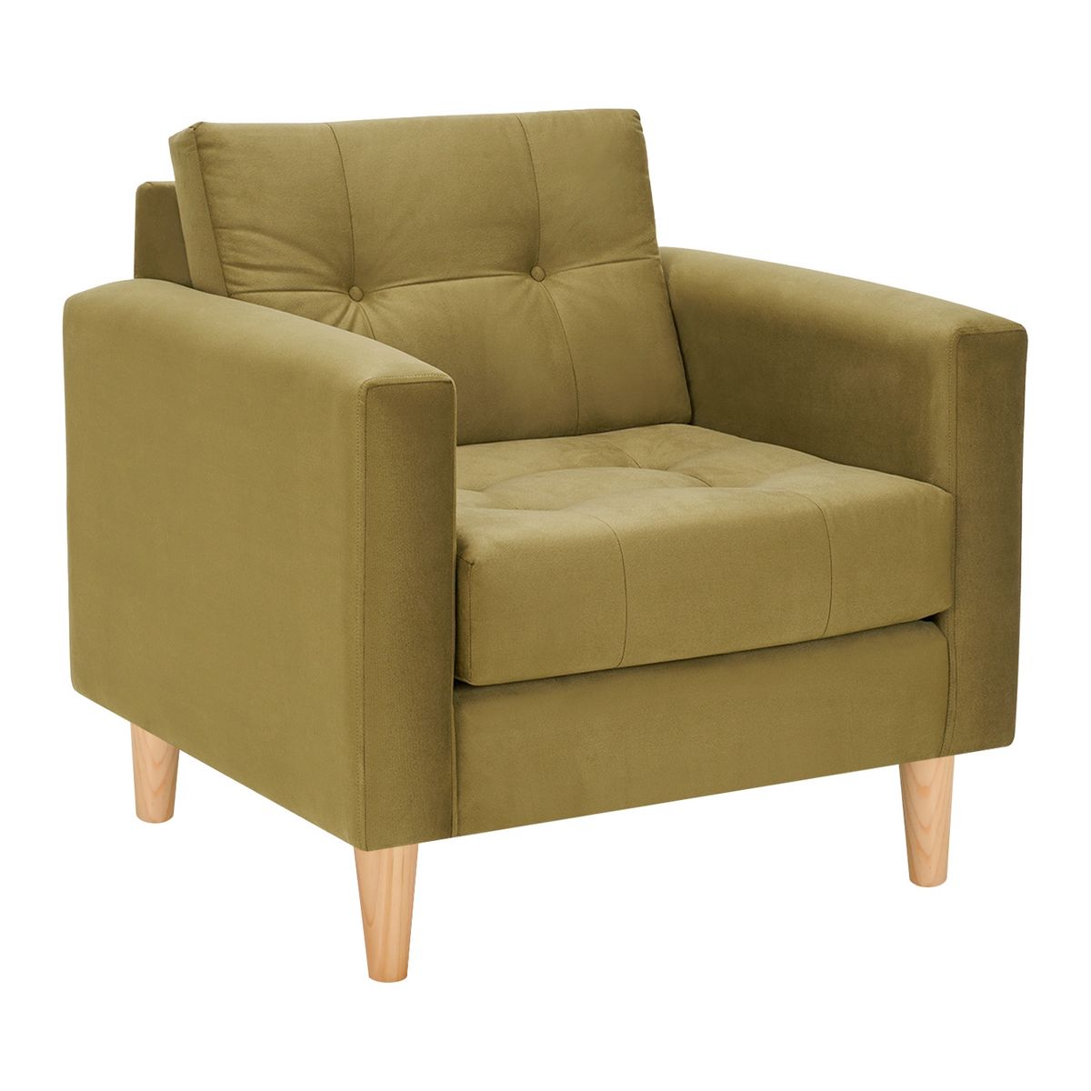 BODEVIR - Sofa Retro 1C Felpa 05 Verde Musgo
