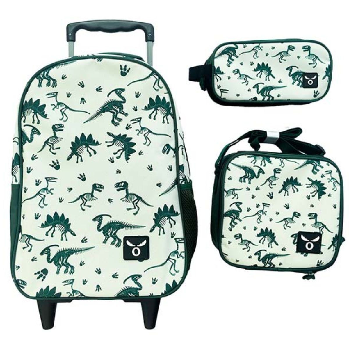 MOOSE - Pack Escolar Moose Dino Kids Lonchera + Maleta + Estuche - Verde