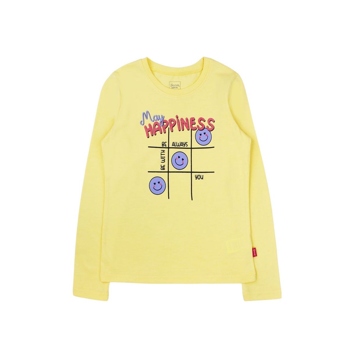 FICCUS - Polera Junior Niña Day To Day Amarillo