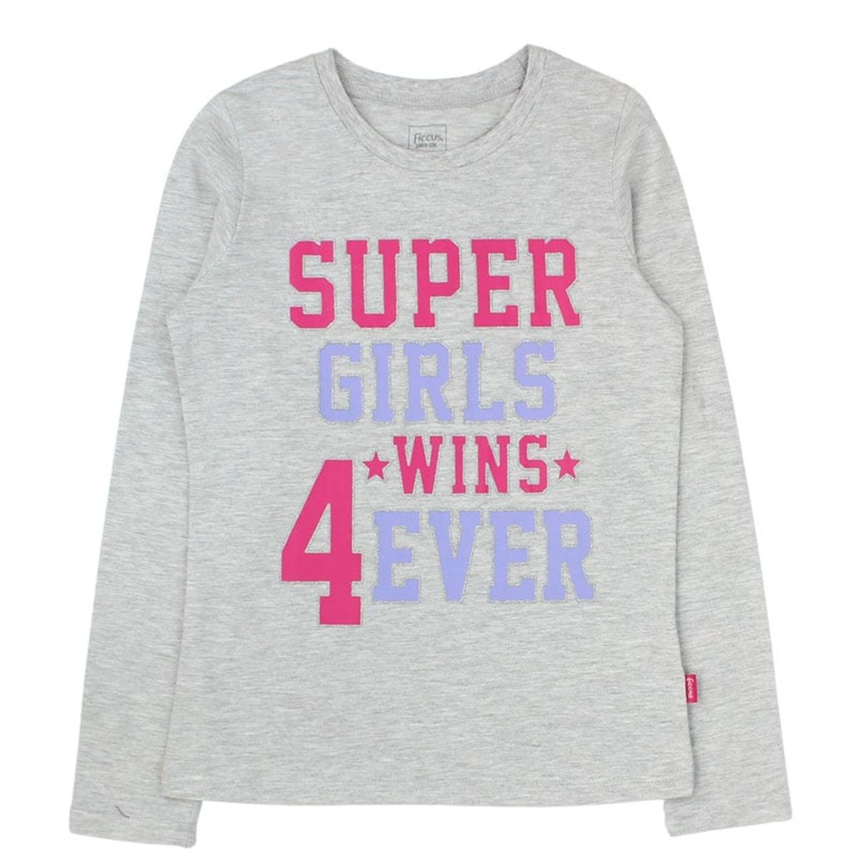 FICCUS - Polera Junior Niña Day To Day Gris