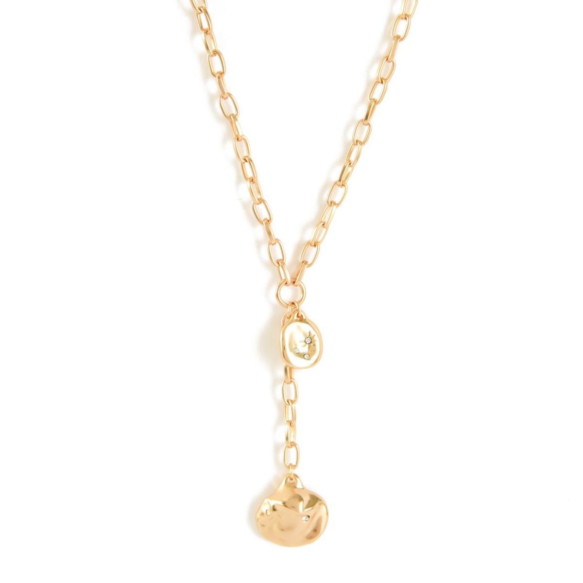 AMPHORA - Collar con colgante cairo dorado