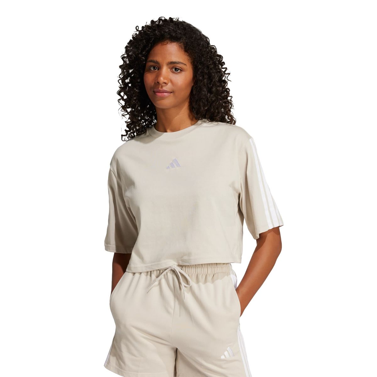 ADIDAS - Polera Essentials 3 Tiras Algodón Holgada