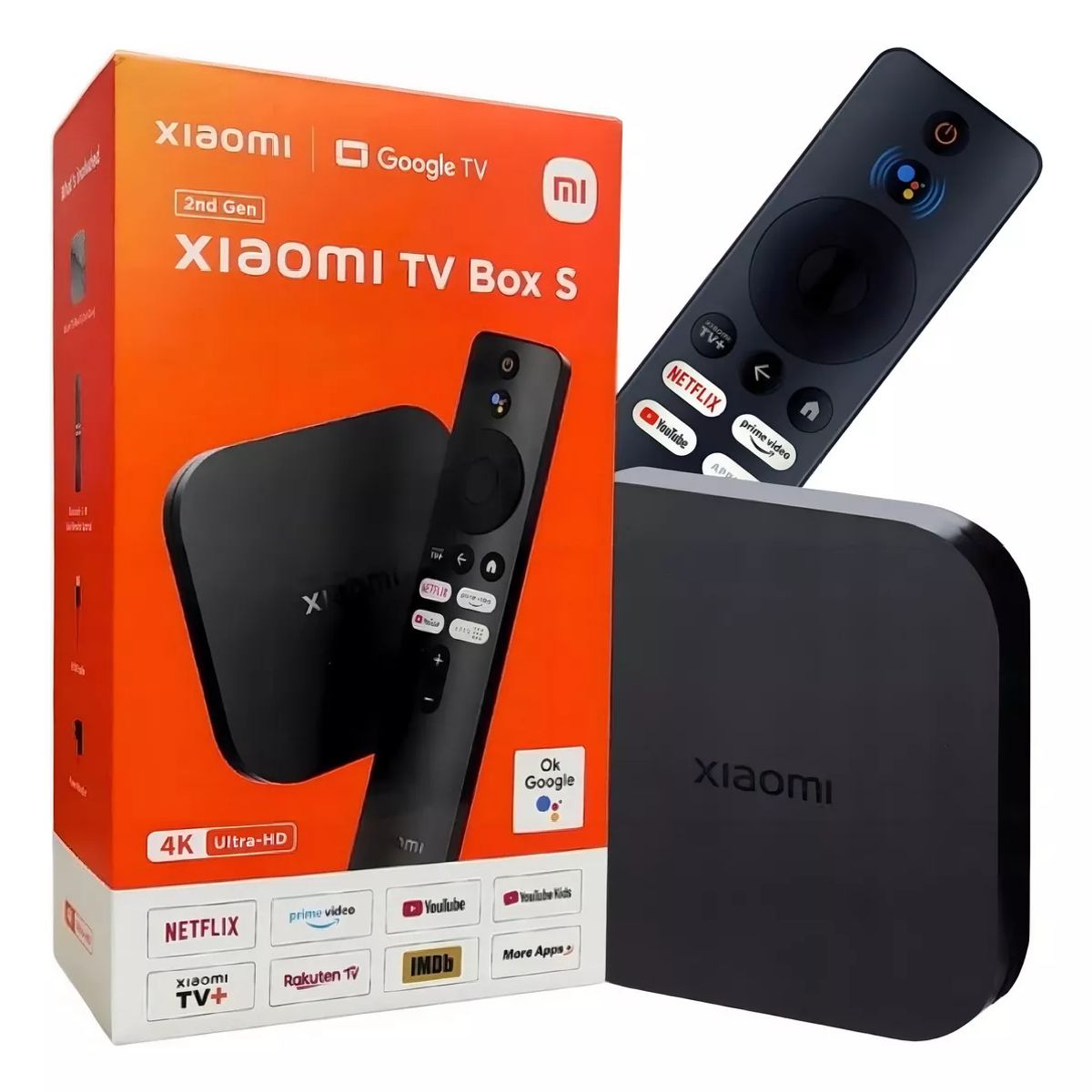 XIAOMI - Xiaomi Mi Tv Box S 2nd Control De Voz 4k 8gb Con 2gb De Memoria Ram