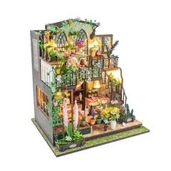 GENERICO - Book Nook Casa Miniatura 3D Flowers
