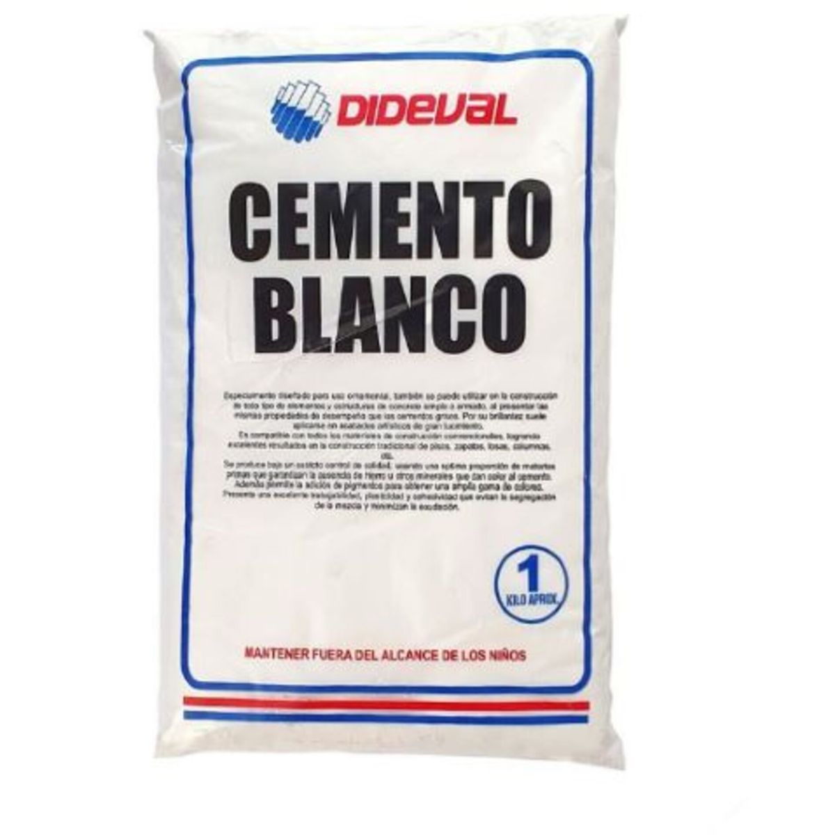 DIDEVAL - CEMENTO BLANCO BOLSA 1KG dideval