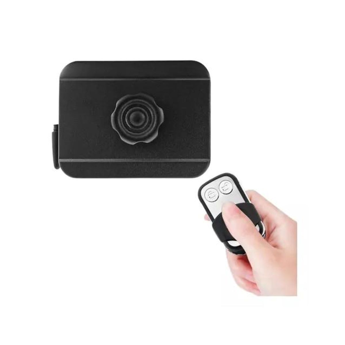 GENERICO - Cerradura Inteligente Inalámbrica de Control Remoto 3 Llaves Negra