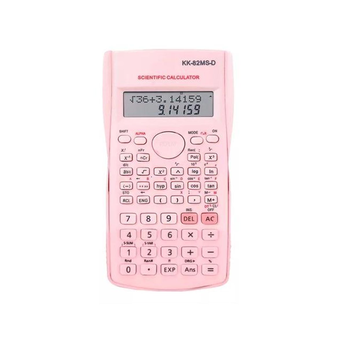 GENERICO - Calculadora científica y comercial 240 funciones 12 dígitos color rosado