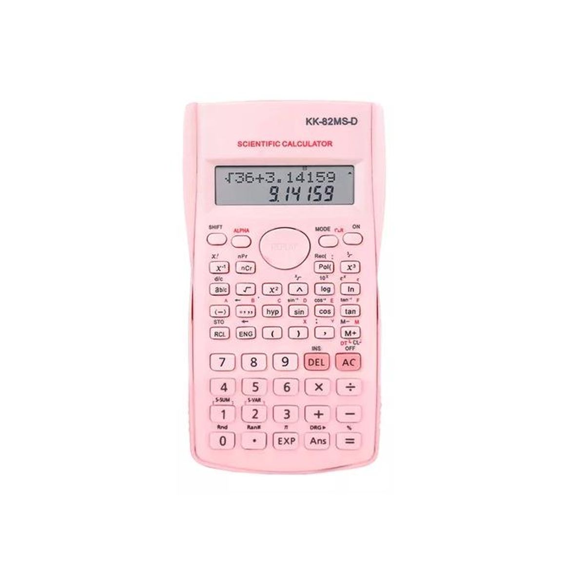 GENERICO - Calculadora científica y comercial 240 funciones 12 dígitos color rosado