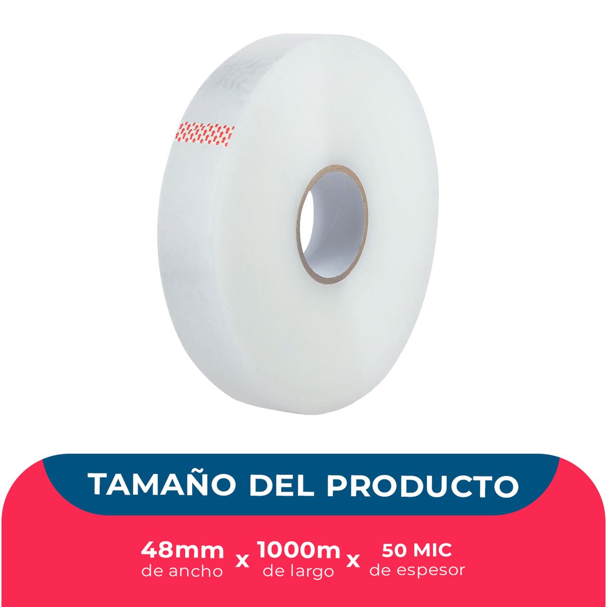 GENERICO - Cinta De Embalaje Transparente 48mm1000m50mic - 1 Unidad