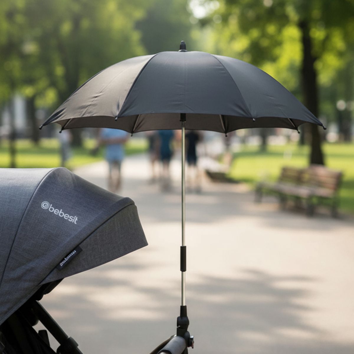 BEBESIT - Paraguas Sombrilla coches Bebe UPF50+ adaptador universal