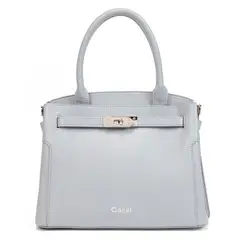 GACEL - Cartera - Dos Asas Pequeña - - Celeste