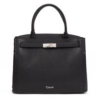 Cartera - Mujer - Dos Asas Grande - - Negro