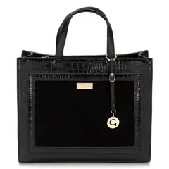 GACEL - Cartera - Dos Asas Grande - - Negro