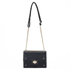 GACEL - Cartera - Retro con Tapa Grande - - Negro
