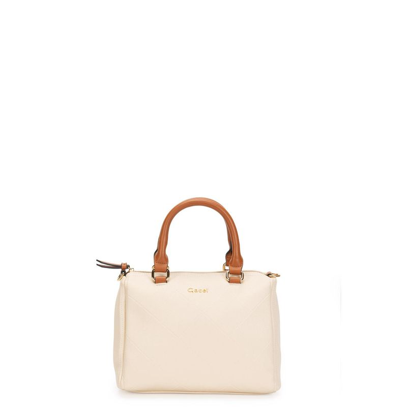 GACEL - Cartera - Dos Asas Pequeña - Gacel - Off White