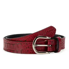 GACEL - Cinturon - Ancho 3 cms - - Rojo