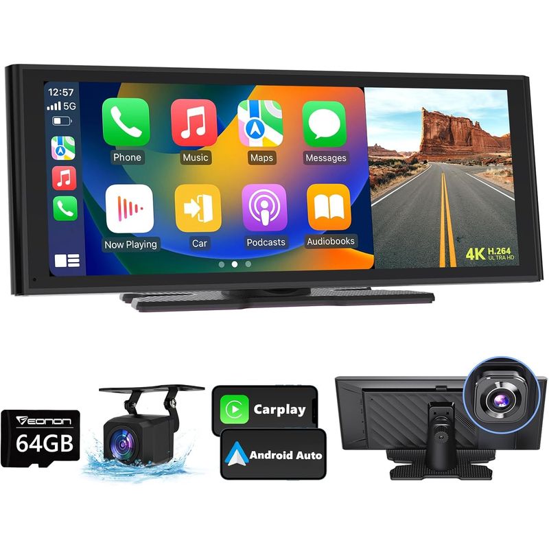GENERICO - RADIO PANTALLA PARA AUTO CARPLAY ANDROID CAMARA 10.26