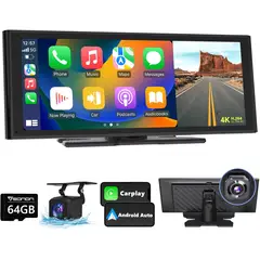 GENERICO - RADIO PANTALLA PARA AUTO CARPLAY ANDROID CAMARA 10.26