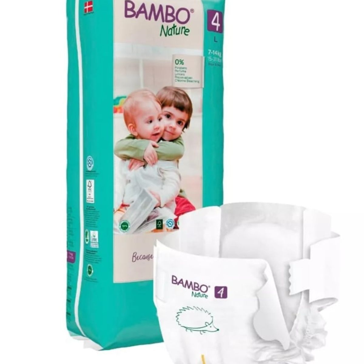 BAMBO NATURE - Pañal Bambo Nature Eco-friendly 4 Paquete Alto