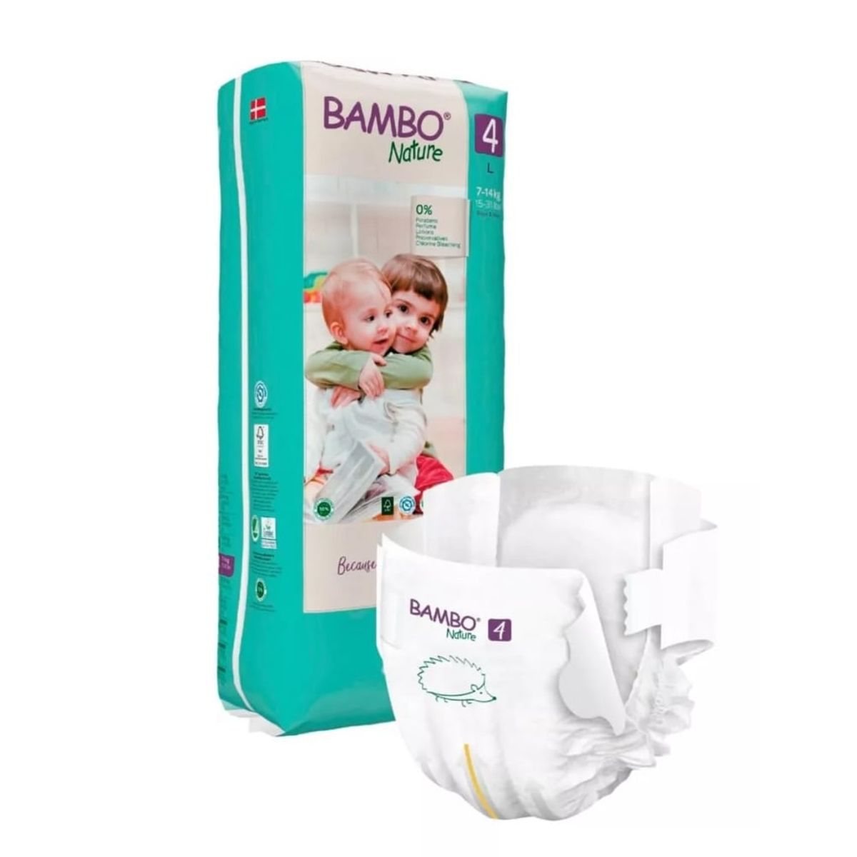 BAMBO NATURE - Pañal Bambo Nature Eco-friendly 4 Paquete Alto