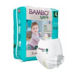 BAMBO NATURE - Caja Pañal Ecológico Pants 4 7-14 K 100 Unid
